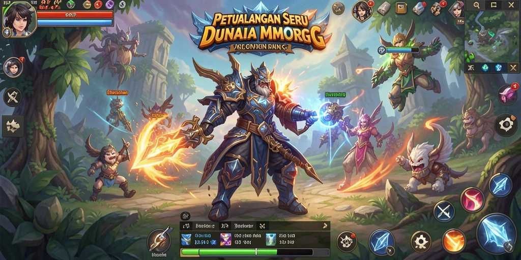 Tampilan gameplay 6RT memberikan pengalaman MMORPG yang mendebarkan.