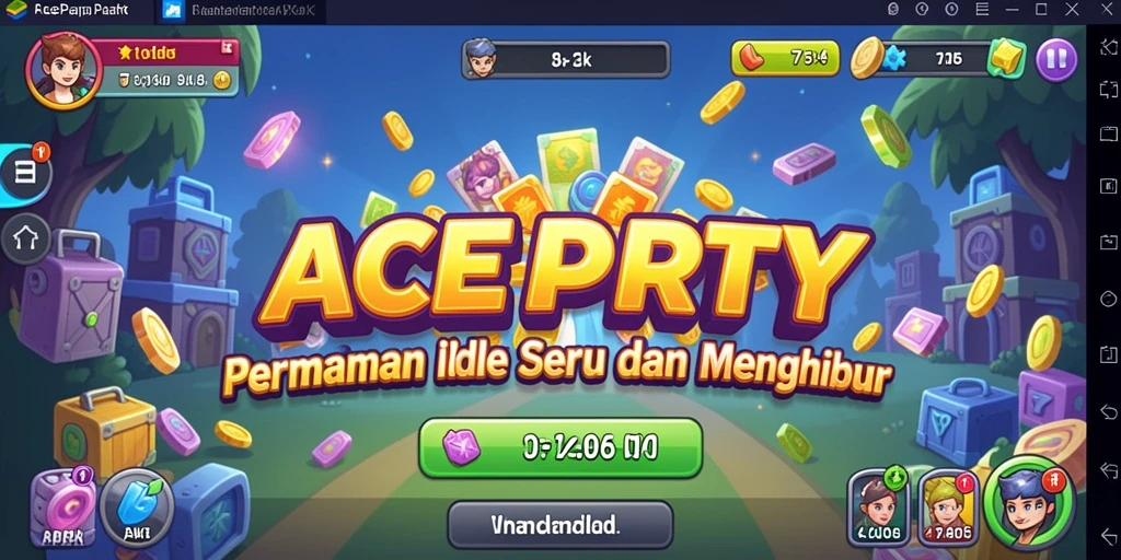 Tampilan menawan dari gameplay ACEPARTY yang menarik.