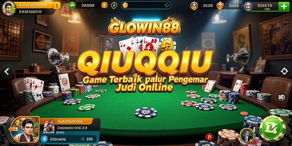 Tampilan gameplay QiuQiu yang seru dan menantang di GLOWIN88.