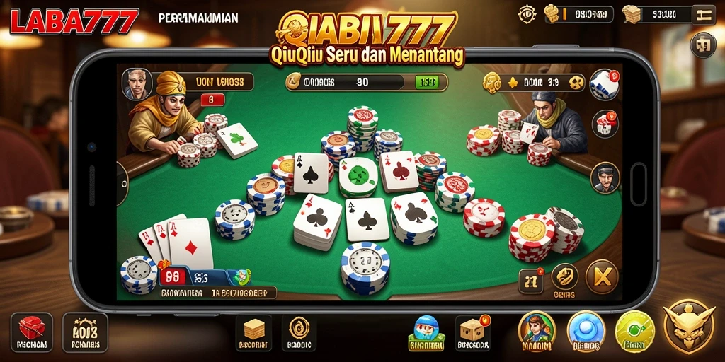Tampilan gameplay seru LABA777 dalam permainan QiuQiu.