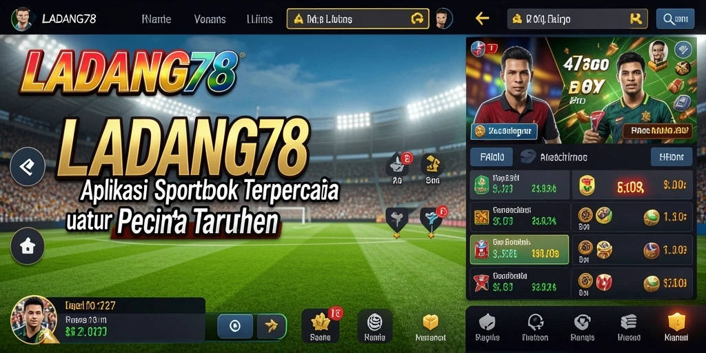 Tampilan menarik dari gameplay taruhan olahraga di LADANG78.