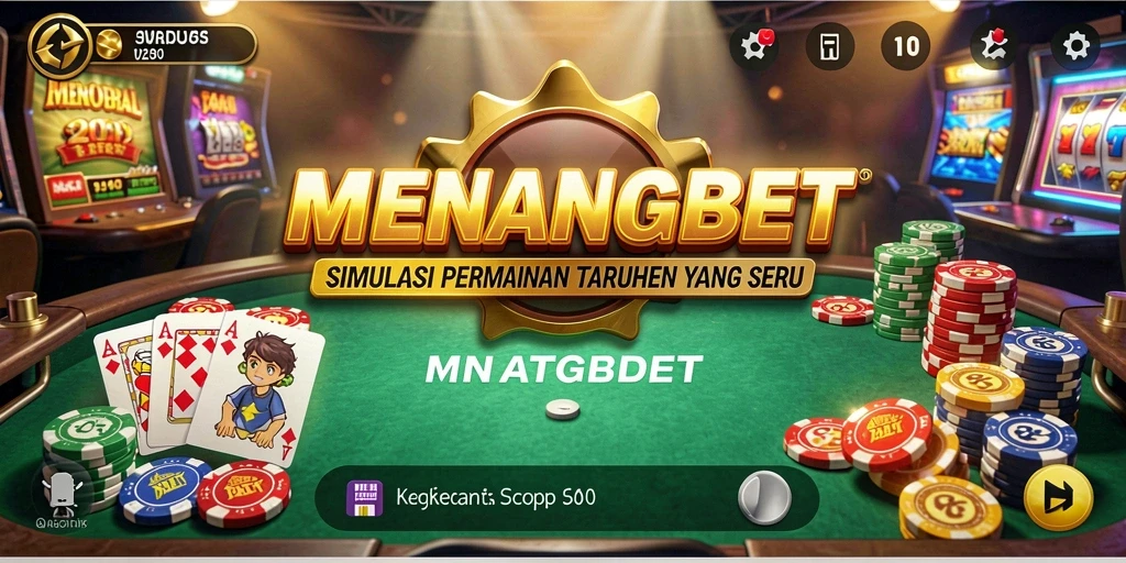 Tampilan menarik dari gameplay MENANGBET yang menggambarkan pengalaman simulasi taruhan.