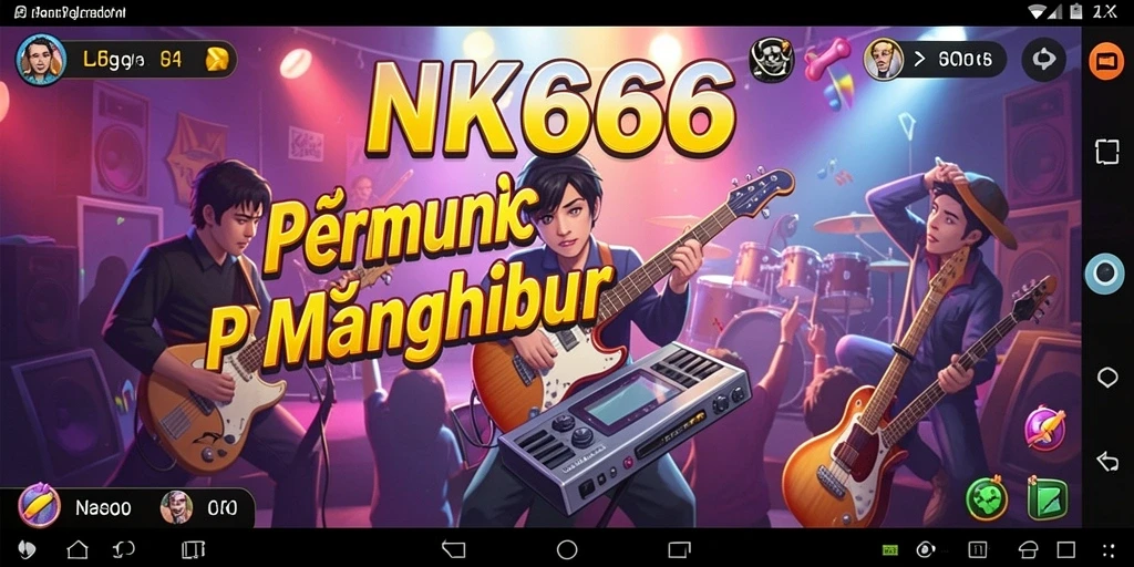 Screenshot gameplay NK666 menunjukkan pengalaman musik yang menarik.