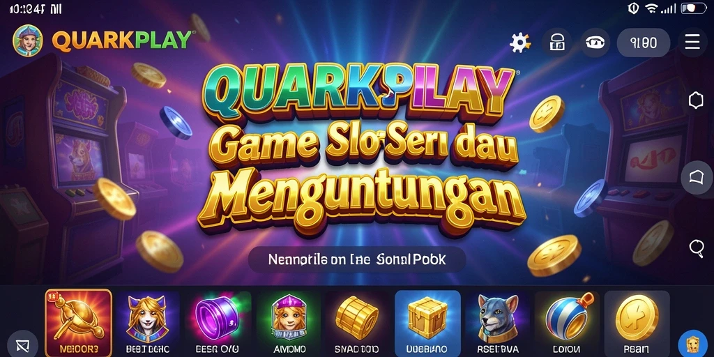 Tampilan gameplay SLOT QUARKPLAY yang menarik dan penuh warna.