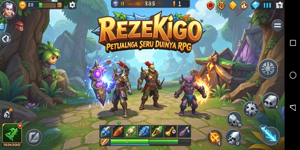 Gameplay menarik dari REZEKIGO dengan aksi RPG yang mendebarkan.