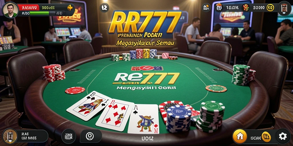 Tampilan menarik dari gameplay Poker di RR777 yang penuh tantangan.