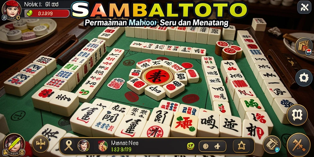 Tampilan menarik dari gameplay SAMBALTOTO dalam Mahjong.