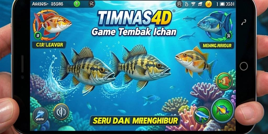 Gameplay seru TIMNAS4D dengan aksi Tembak Ikan yang memukau.
