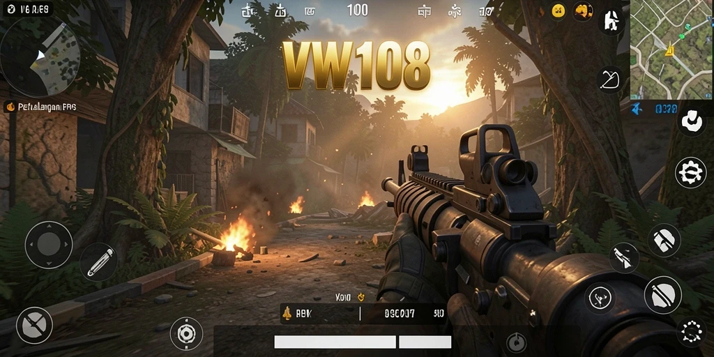 Gameplay seru VW108 dengan aksi tembak-menembak yang intens.