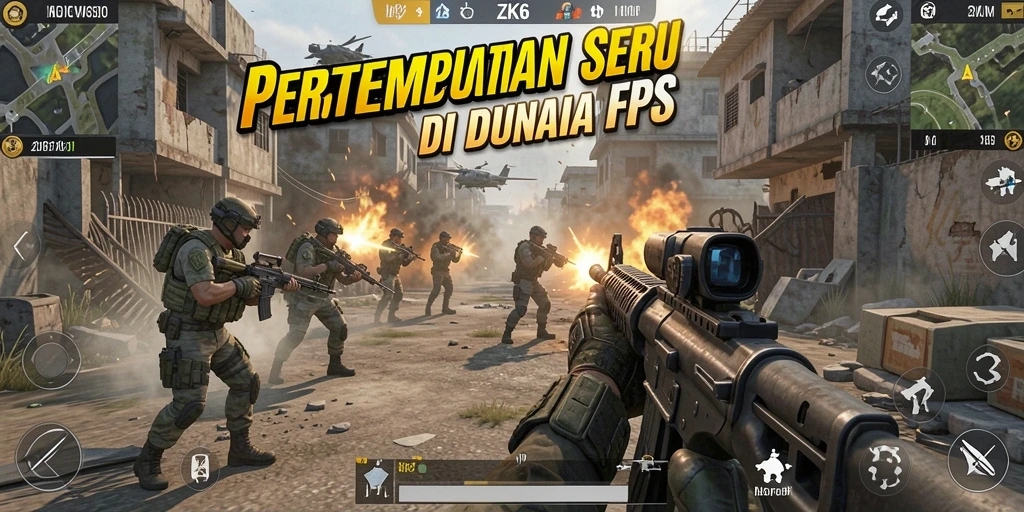 Gambar tampilan utama gameplay ZK6 yang intens dan seru.